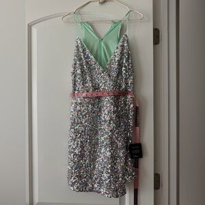 Lulu's Multicolor Sequin Dress